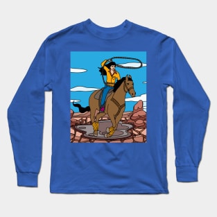 Rodeo Riding On A Horse Long Sleeve T-Shirt